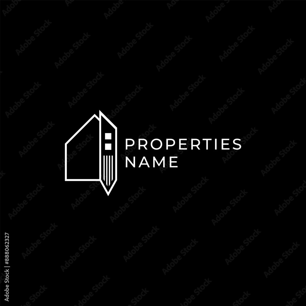 ILLUSTRATION HOME WITH PENCIL LINE DESIGN. HOUSE PLAN SIMPLE MINIMALIST GEOMETRIC LOGO WHITE COLOR IN BLACK BACKGROUND ICON TEMPLATE VECTOR. GOOD FOR YOUR BUSINESS ILLUSTRATION HOME WITH PENCIL LINE DESIGN. HOUSE PLAN SIMPLE MINIMALIST GEOMETRIC LOGO WHITE COLOR IN BLACK BACKGROUND ICON TEMPLATE VECTOR. GOOD FOR YOUR BUSINESS