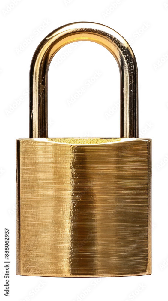 Golden Padlock with Shiny Finish Golden Padlock with Shiny Finish