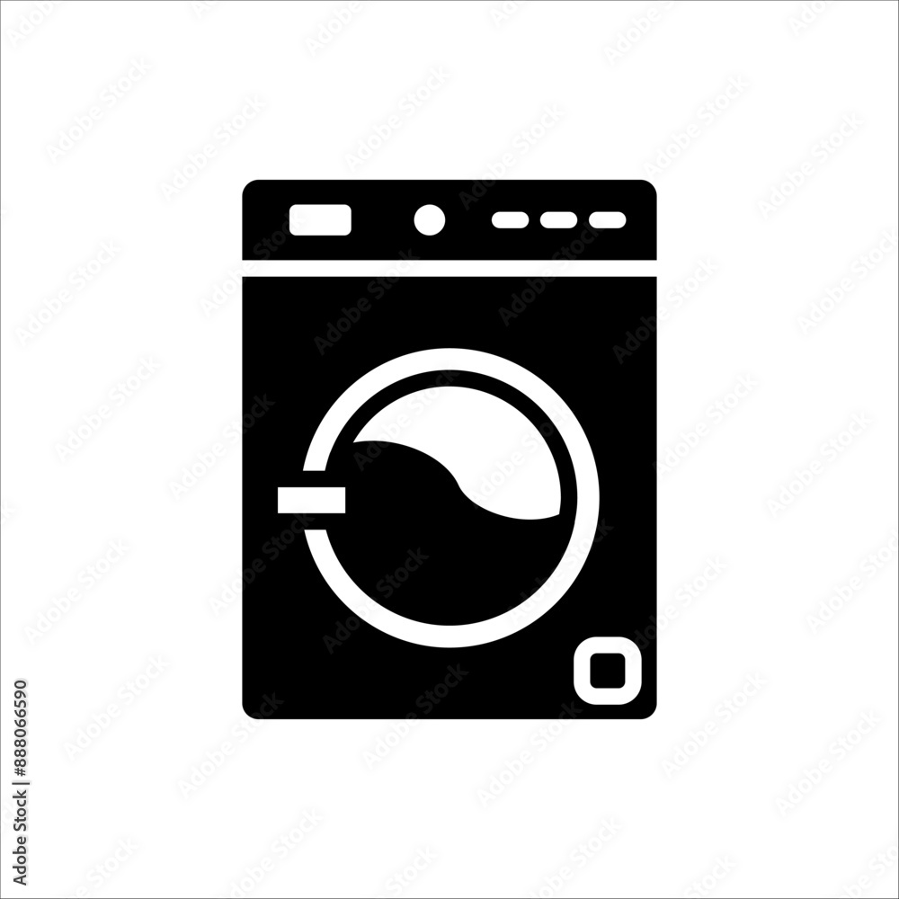 Washing machine icon. Vector Illustration Isolated on a white background. Washing machine icon. Vector Illustration Isolated on a white background.