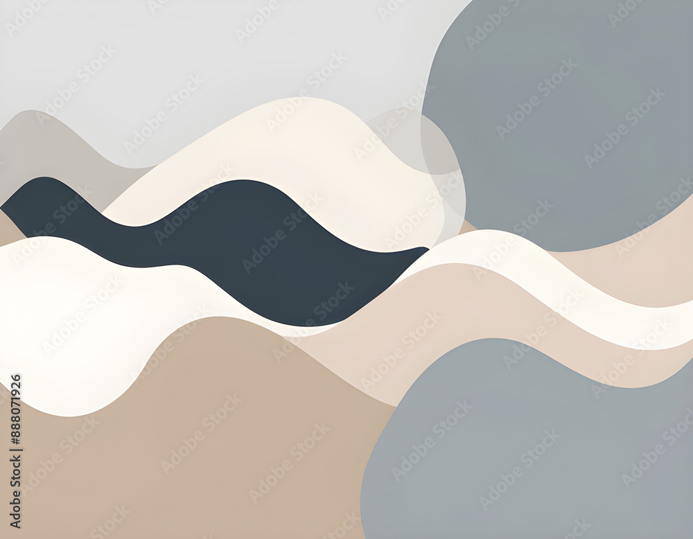 Fototapeta premium minimalist Minimal abstract Scandi style Creativity art design background 