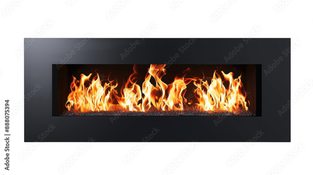 Modern Electric Fireplace with Realistic Flames