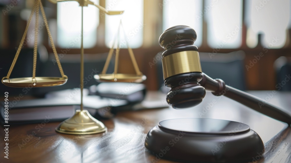 Judge givingl and justice lawyers having a team meeting in a law firm background. Law and legal services concepts. Judge givingl and justice lawyers having a team meeting in a law firm background. Law and legal services concepts.