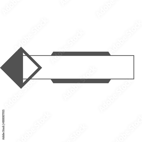 Modern Video Title Frame Label Banner