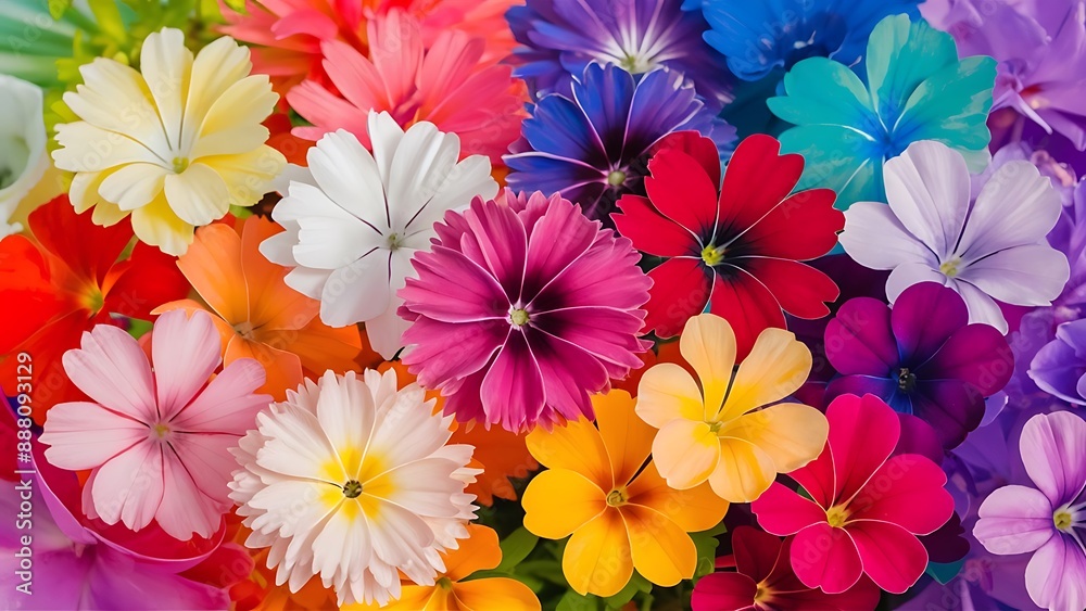 Beautiful colorful flowers