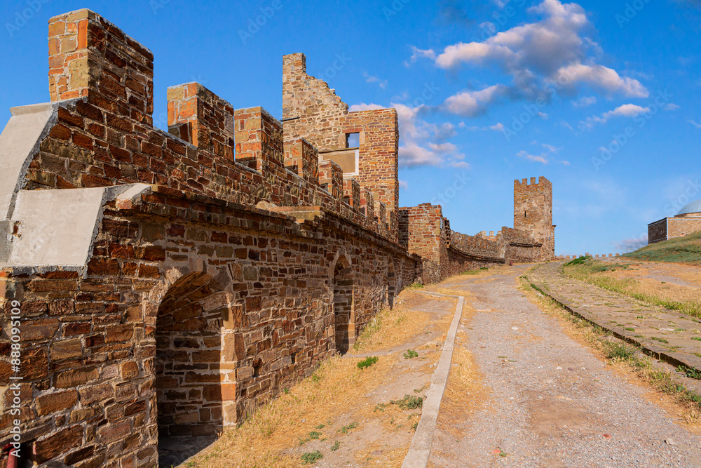 The Genoese fortress. Sudak, Crimea The Genoese fortress. Sudak, Crimea