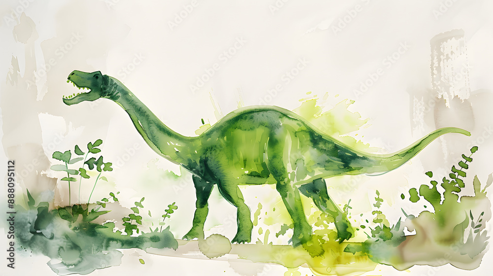 Fototapeta premium &nbsp;green dinosaur&nbsp;