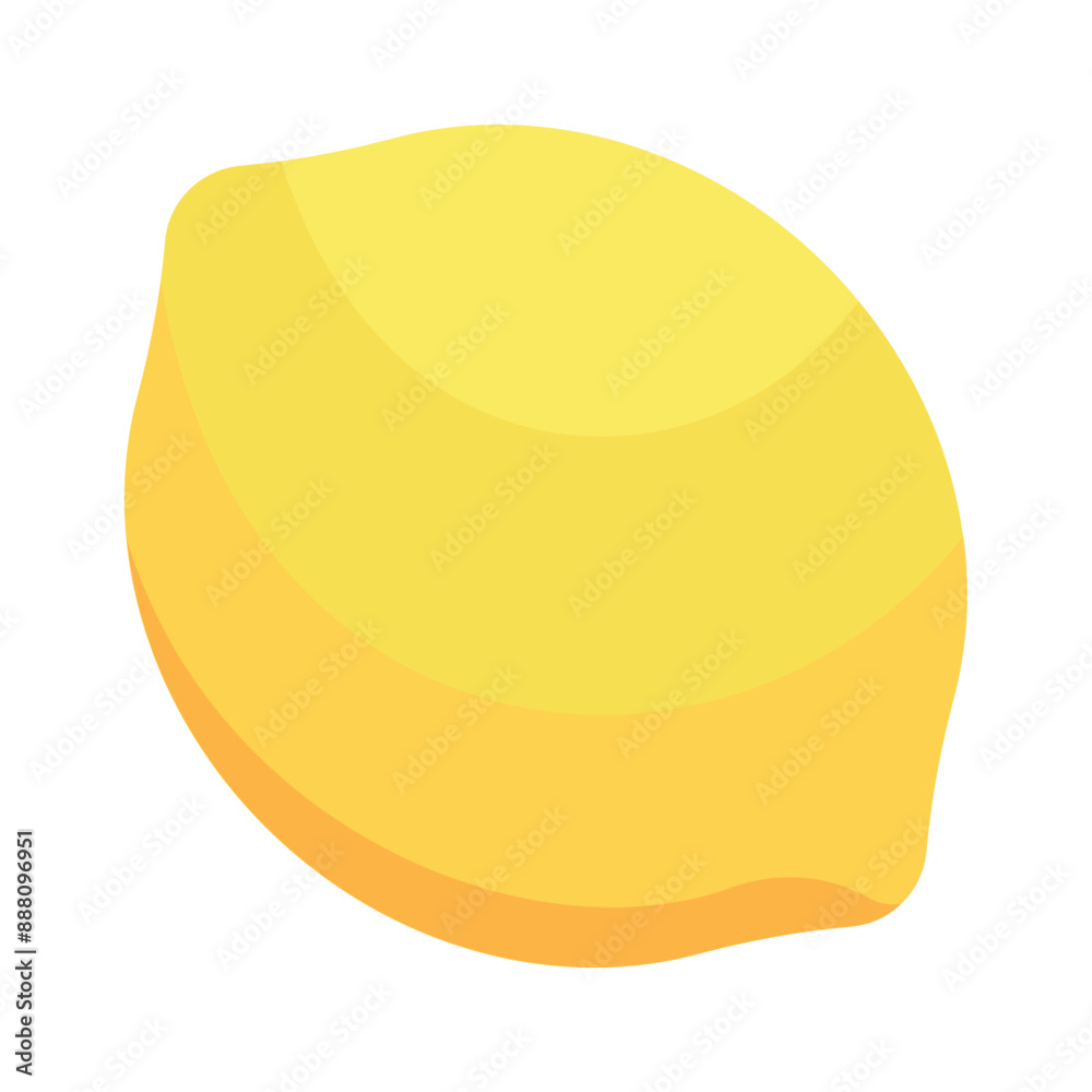 illustration of ripe lemon fruit isolated illustration of ripe lemon fruit isolated