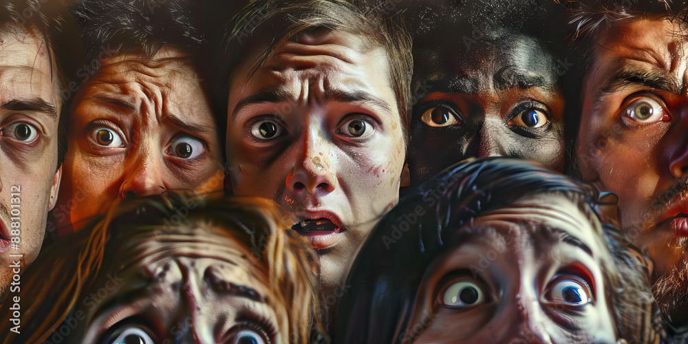 Obraz premium The Democratic Forum: A group of people from various ethnic backgrounds engaged in a lively debate, their expressions reflecting the passion of their convictions.