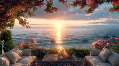 Fototapeta Naklejka Na Ścianę i Meble -  sunset at the beach