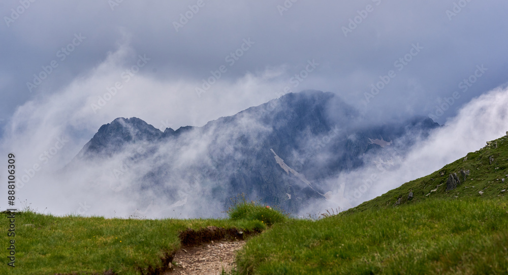 High mountains landscape in the summer High mountains landscape in the summer
