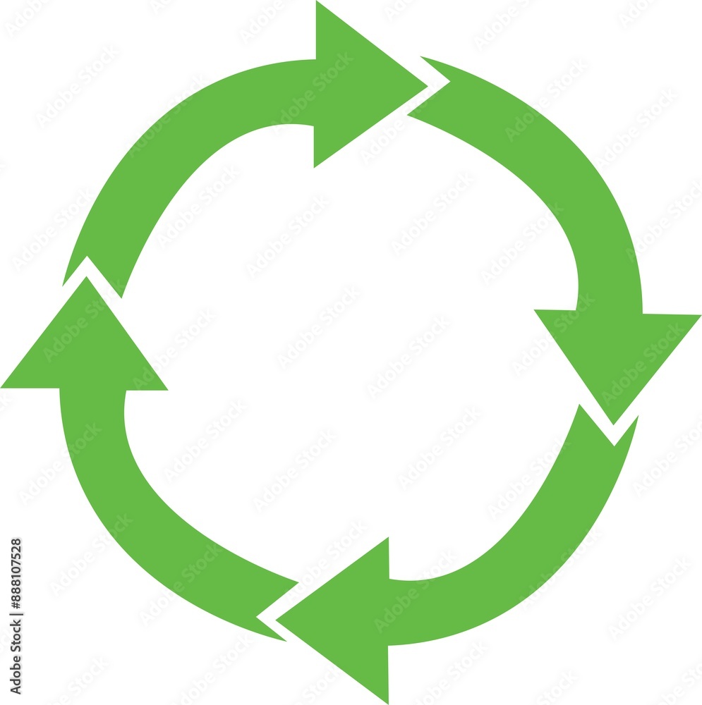 Recycle Icon Vector Illustration Simple Recycle Icon Vector Illustration Simple