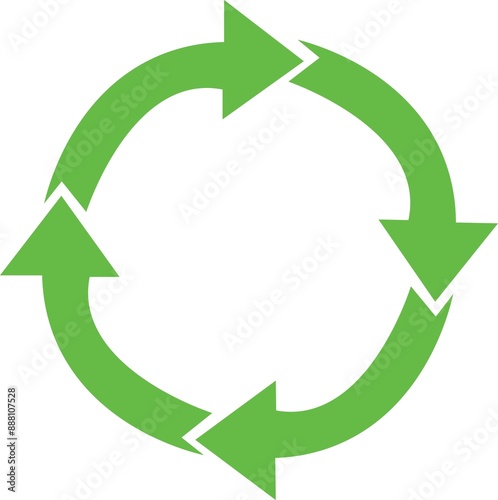 Recycle Icon Vector Illustration Simple