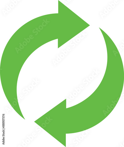 Recycle Icon Vector Illustration Simple