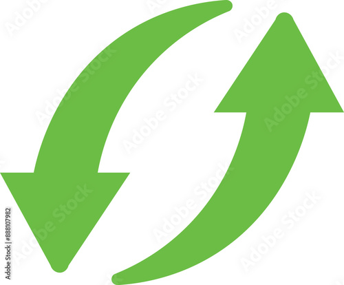 Recycle Icon Vector Illustration Simple