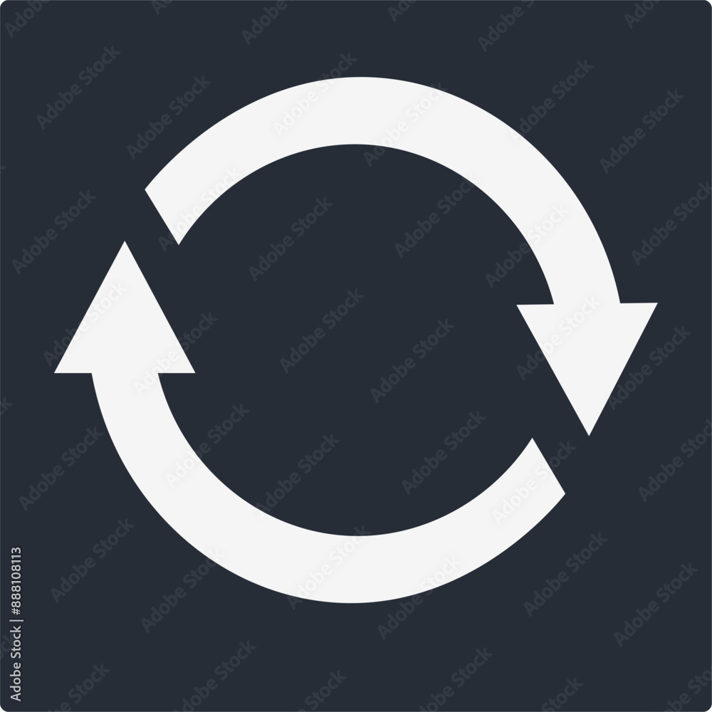 Recycle Icon Vector Illustration Simple Recycle Icon Vector Illustration Simple