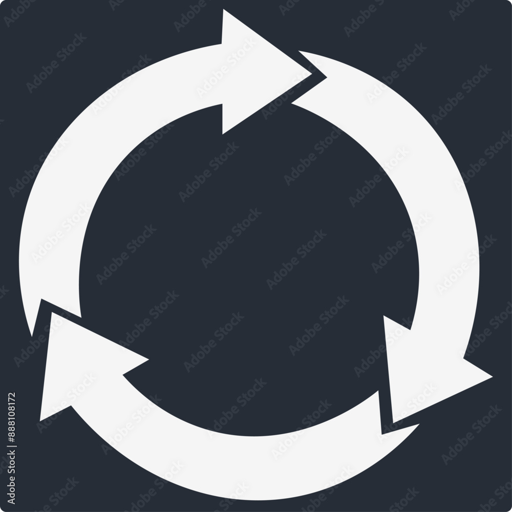 Recycle Icon Vector Illustration Simple