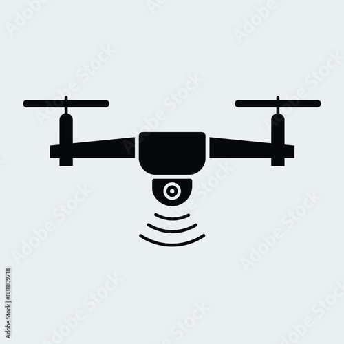 Drone icon. Easy editable vector design.