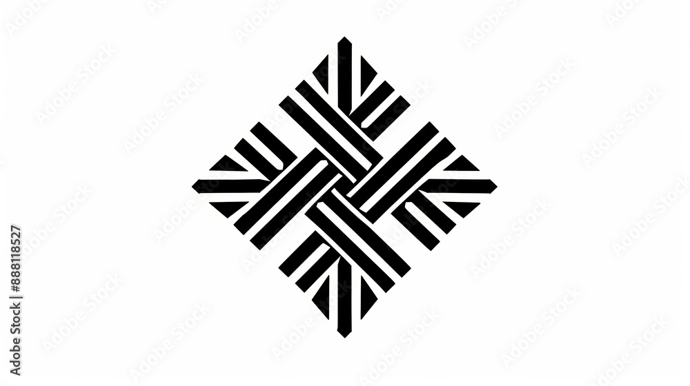 Minimalistic black Slavic shield design on white background bold and symmetrical lines Minimalistic black Slavic shield design on white background bold and symmetrical lines