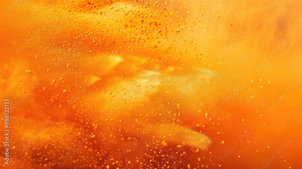 Obraz premium Colorful Celebration, Orange Holi Paint Color Powder Illustration, Showcasing the Bright and Bold Hues of the Festival of Colors