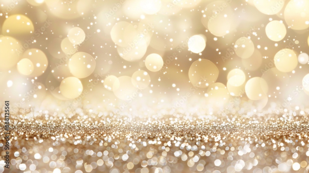 Sparkling Gold Background with Blurred Lights Sparkling Gold Background with Blurred Lights