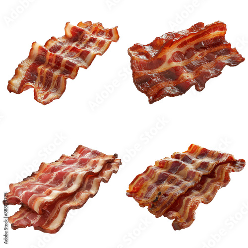 Crispy Cooked Bacon Strips Perfect For Breakfast photo