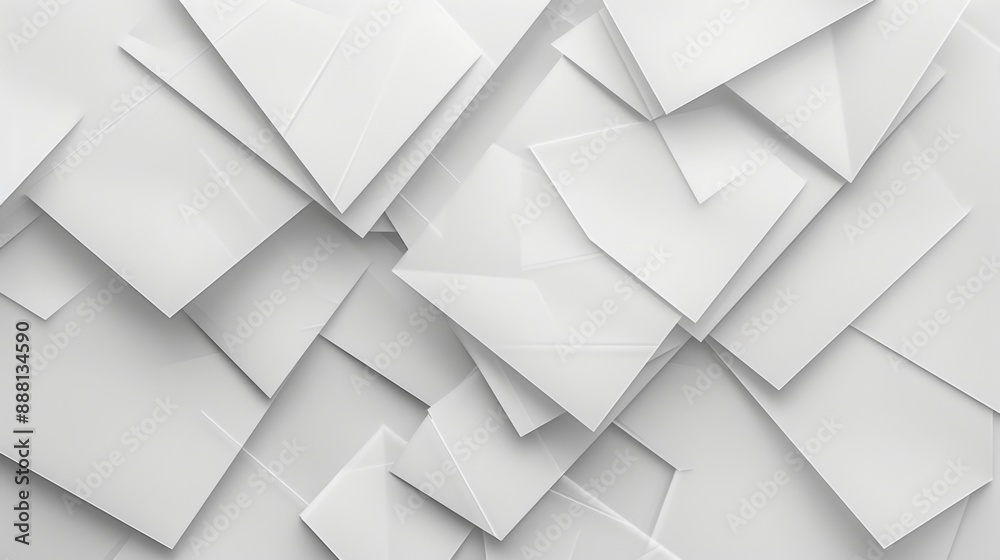 Obraz premium Abstract White Geometric Pattern