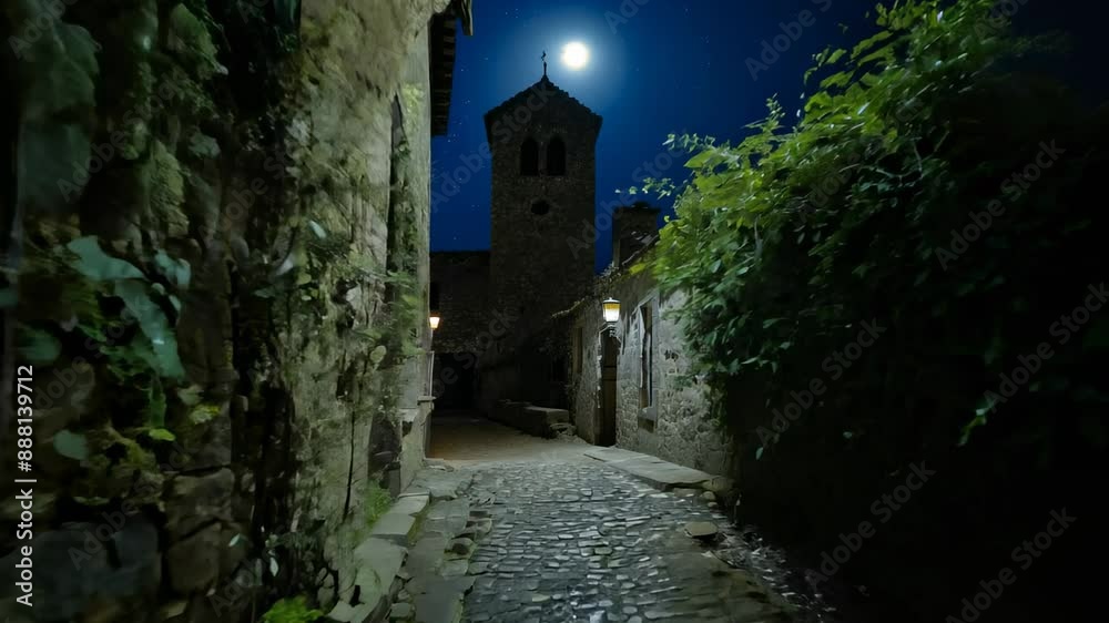 Walking Through an Ancient Catalan Village at Midnight Walking Through an Ancient Catalan Village at Midnight