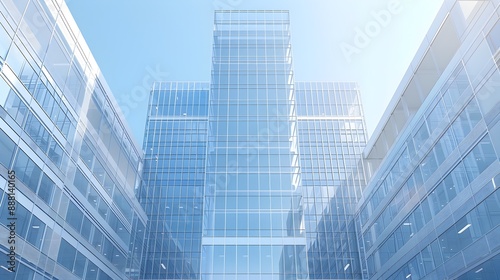 Striking Modern Skyscraper With Reflective Glass Facade Dominating Urban Skyline