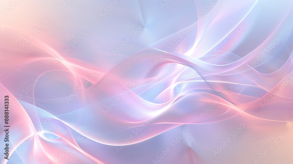 Soft pastel abstract background with smooth shapes undulating forms and light flares Soft pastel abstract background with smooth shapes undulating forms and light flares