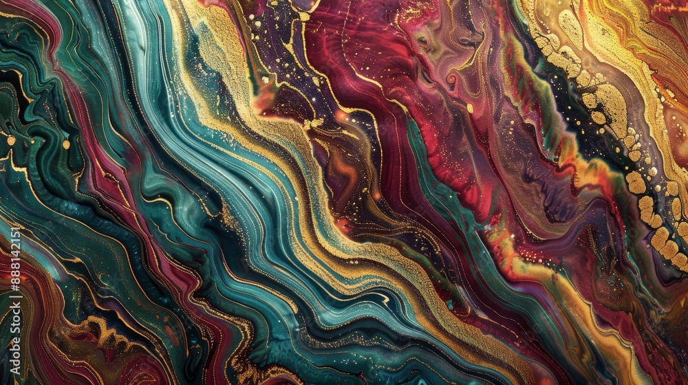 Obraz premium Mesmerizing wallpaper with marbled patterns and worn plaster textures for a luxurious backdrop