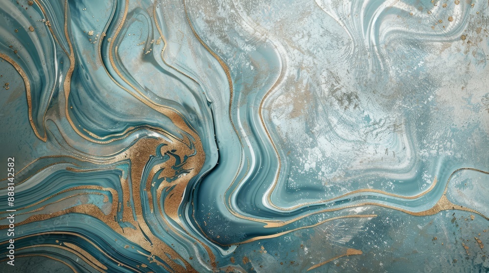 Abstract wallpaper with fluid metallic patterns and seashell texture oceanic feel Abstract wallpaper with fluid metallic patterns and seashell texture oceanic feel