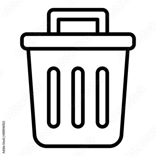 Trash Bin line icon