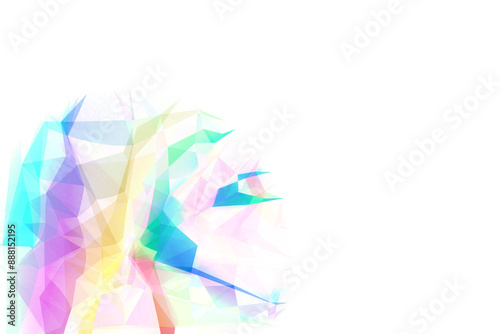 colorful polygon details red green blue wallpaper background 4k photo