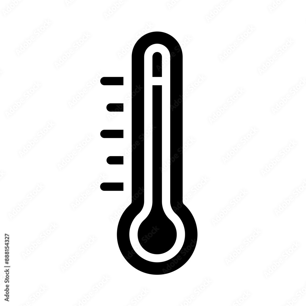 Temperature Vector Glyph Icon Design Temperature Vector Glyph Icon Design