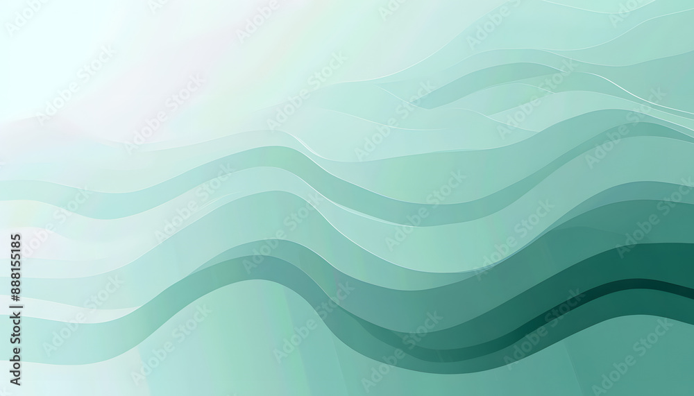 A modern abstract gradient background. The gradient should be gentle and understated. Mint Green colors. A modern abstract gradient background. The gradient should be gentle and understated. Mint Green colors.