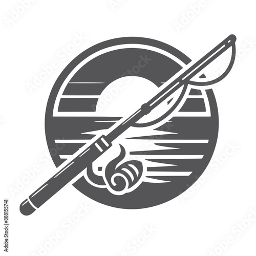 Fishing vector design, Fishing illustrator design.