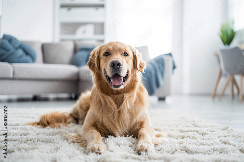 a dog lying on a rug a dog lying on a rug