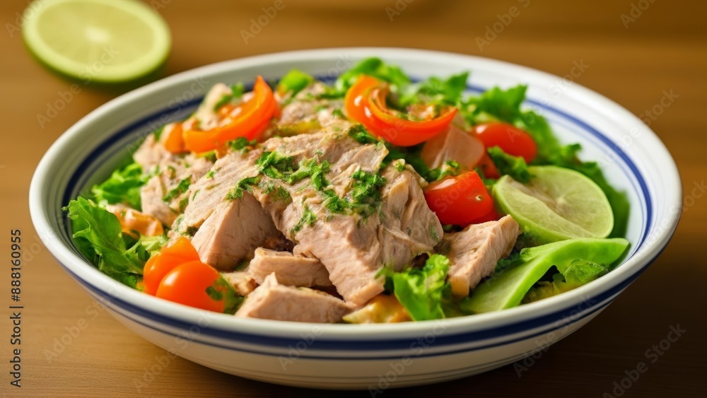  Fresh and vibrant salad ready to be savored