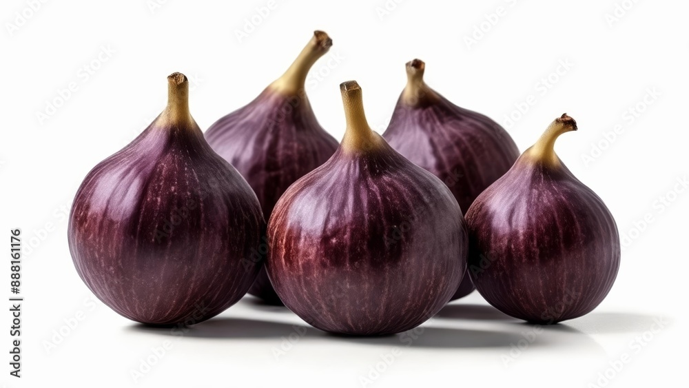 Obraz premium A collection of fresh purple figs