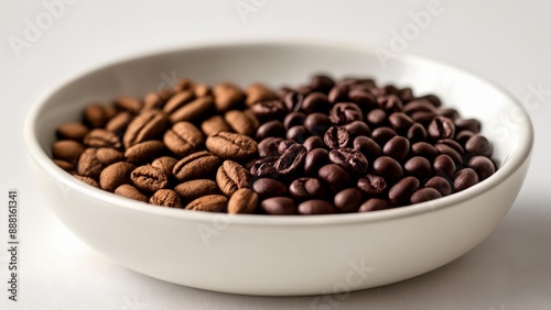  A bowl of coffee beans ready to brew