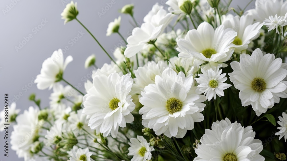 Elegant bouquet of pristine white flowers Elegant bouquet of pristine white flowers