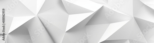 Obraz na płótnie Minimalistyczne kształty 3D przypominające origami na białym tle w salonie