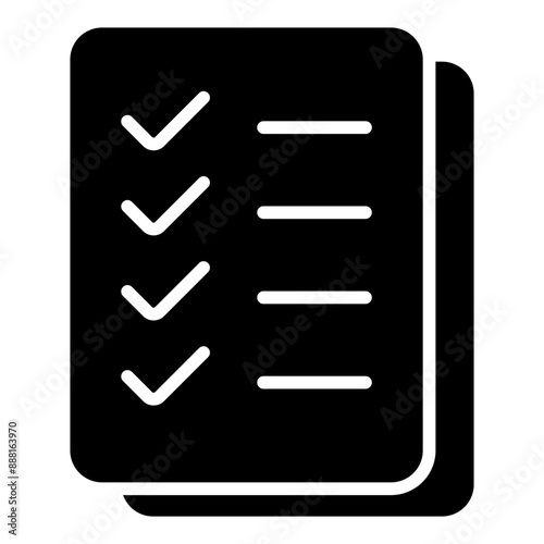 Checklist solid icon