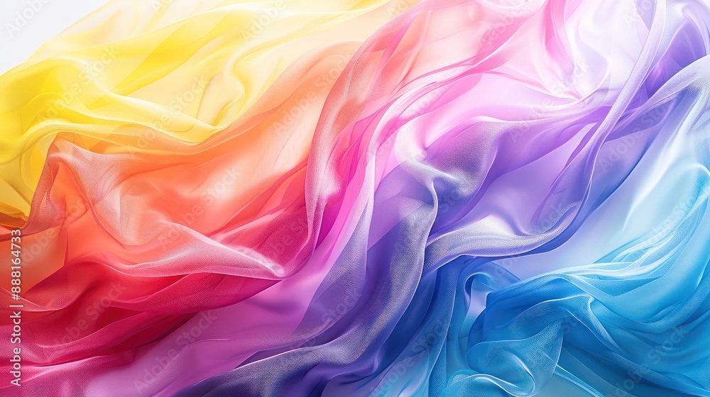 Abstract rainbow colors blending together in a dynamic and artistic composition Abstract rainbow colors blending together in a dynamic and artistic composition