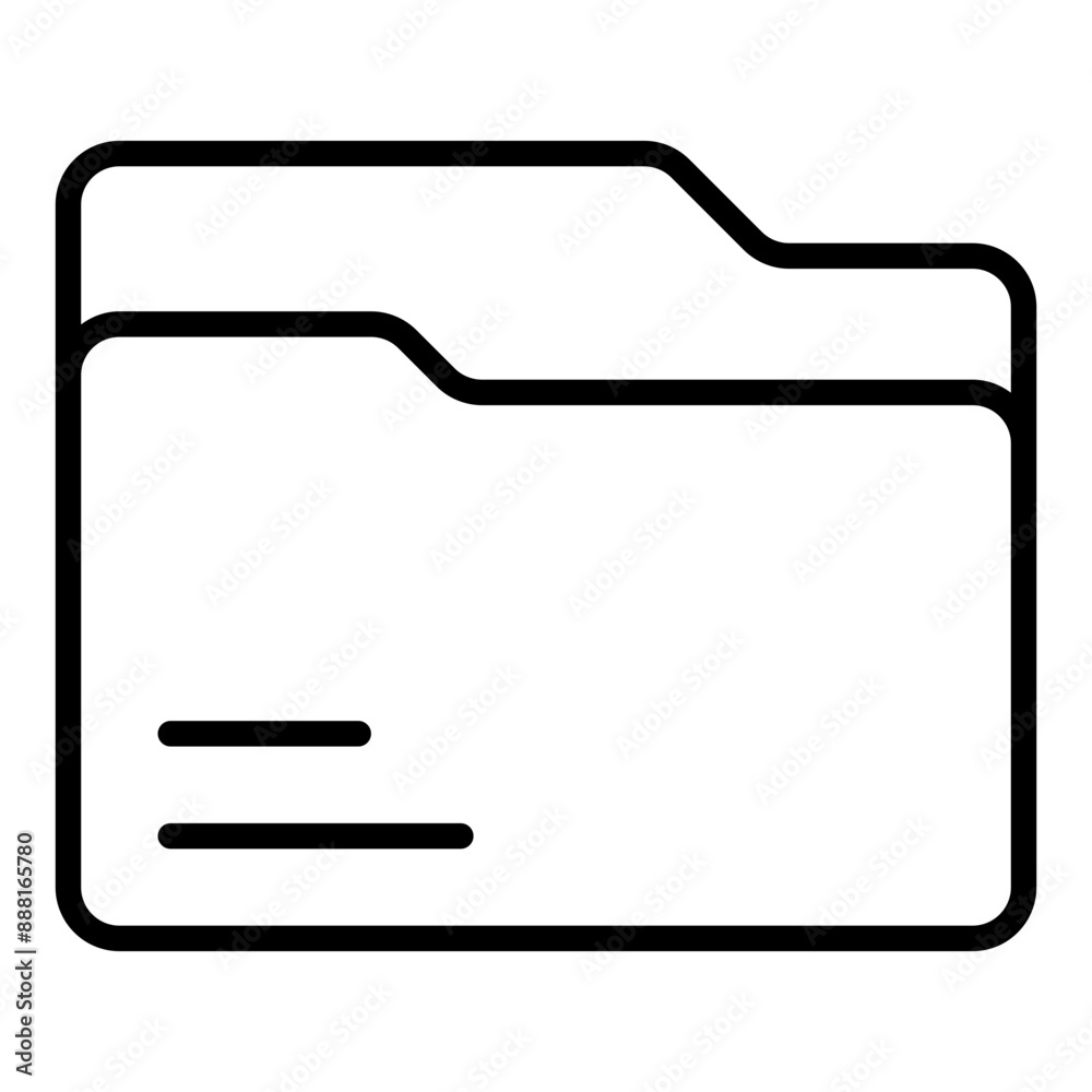 Folder line icon Folder line icon