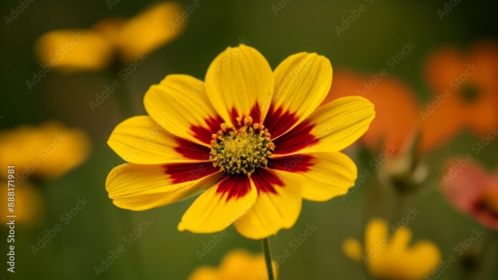 Vibrant wildflower blooms in a field Vibrant wildflower blooms in a field