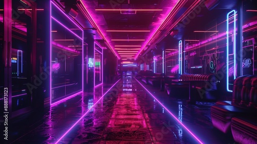 neon light wallpaper © pixelwallpaper