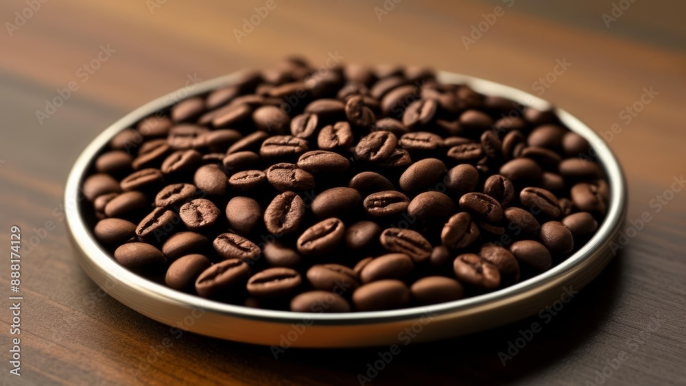 Fototapeta premium Aromatic coffee beans in a bowl