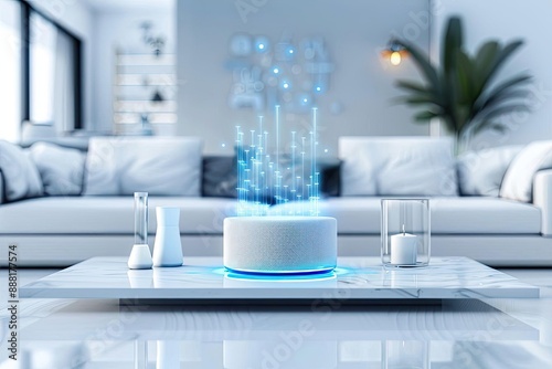 Smart Home Automation with Voice Assistant Control © Phawika