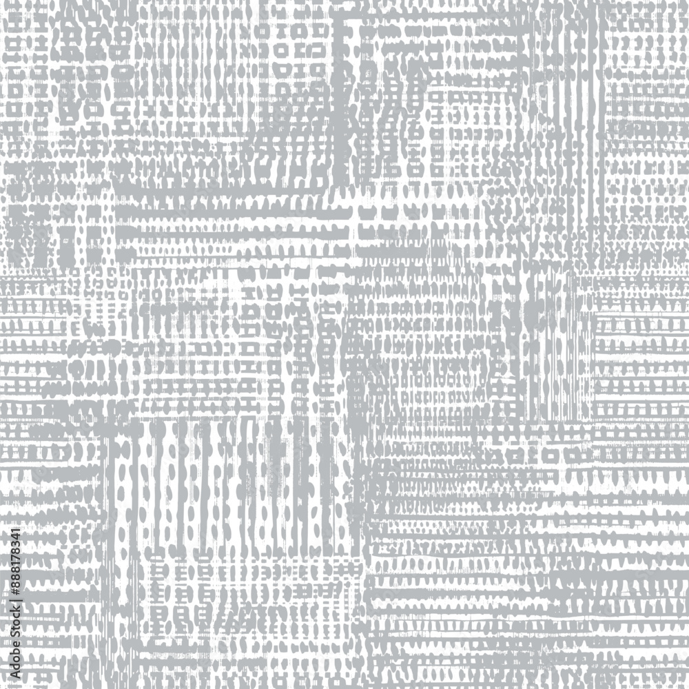 Artistic abstract geometric collage checks winter spring style seamless pattern design on linen gray textured for textile texture design Artistic abstract geometric collage checks winter spring style seamless pattern design on linen gray textured for textile texture design